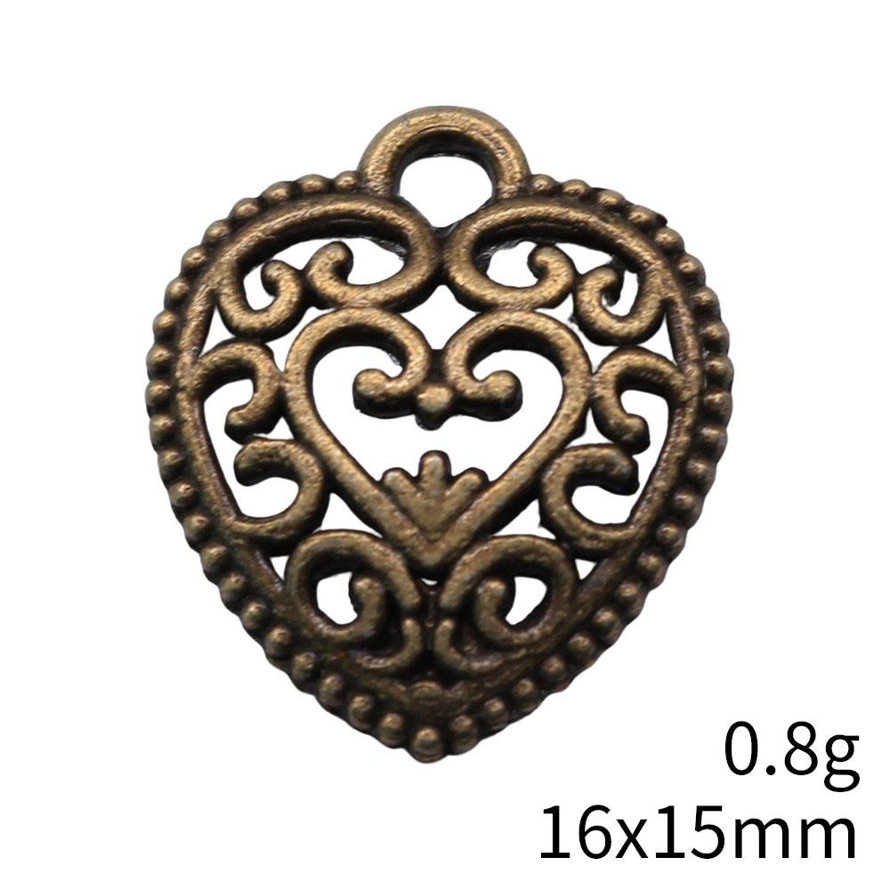 Back To School Charms Bulk Peach Heart Love Charms Pendant Women's Clothing Pendant