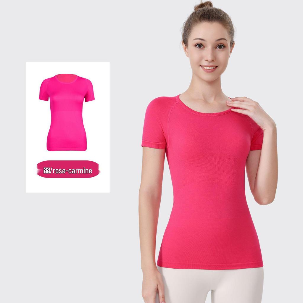 LU3.0 Women's Quick-Dry Short Sleeve Yoga Top for Fitness and Running