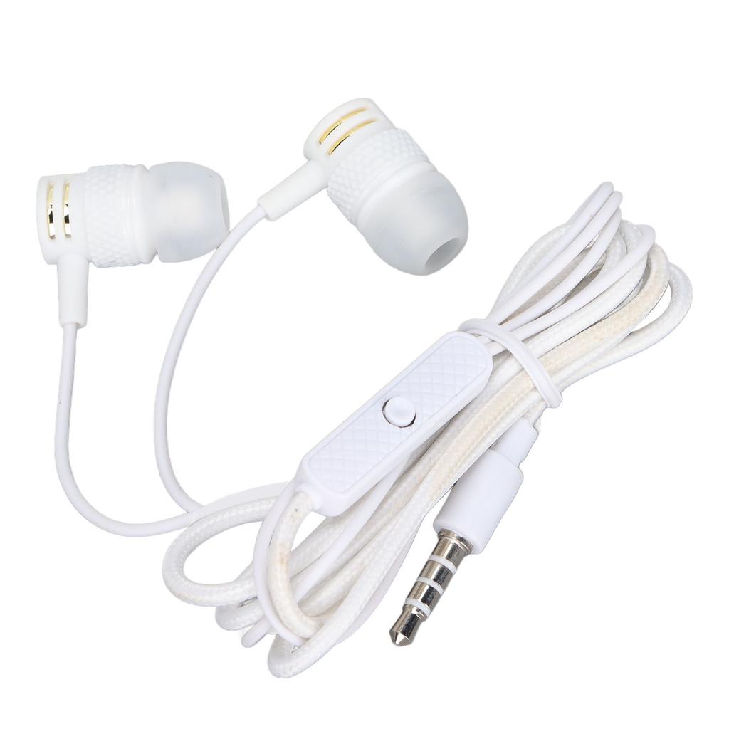 JY‑075 3.5mm Plug Headphones Noise Isolation Wired Earbuds with Mic and Call Controller for Exercise