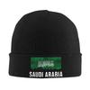 Damen Herren Saudi-Arabien Flagge Mützen Hip Hop Strickmützen Winter Hippie Kappen Grafische Elastische Mützen