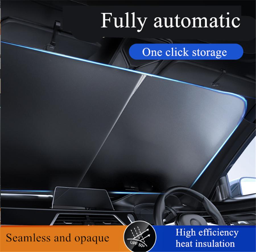 Our Car Windshield Sun Shade is Made of High-hardness Alloy and Heat-insulated Coating, Blocking