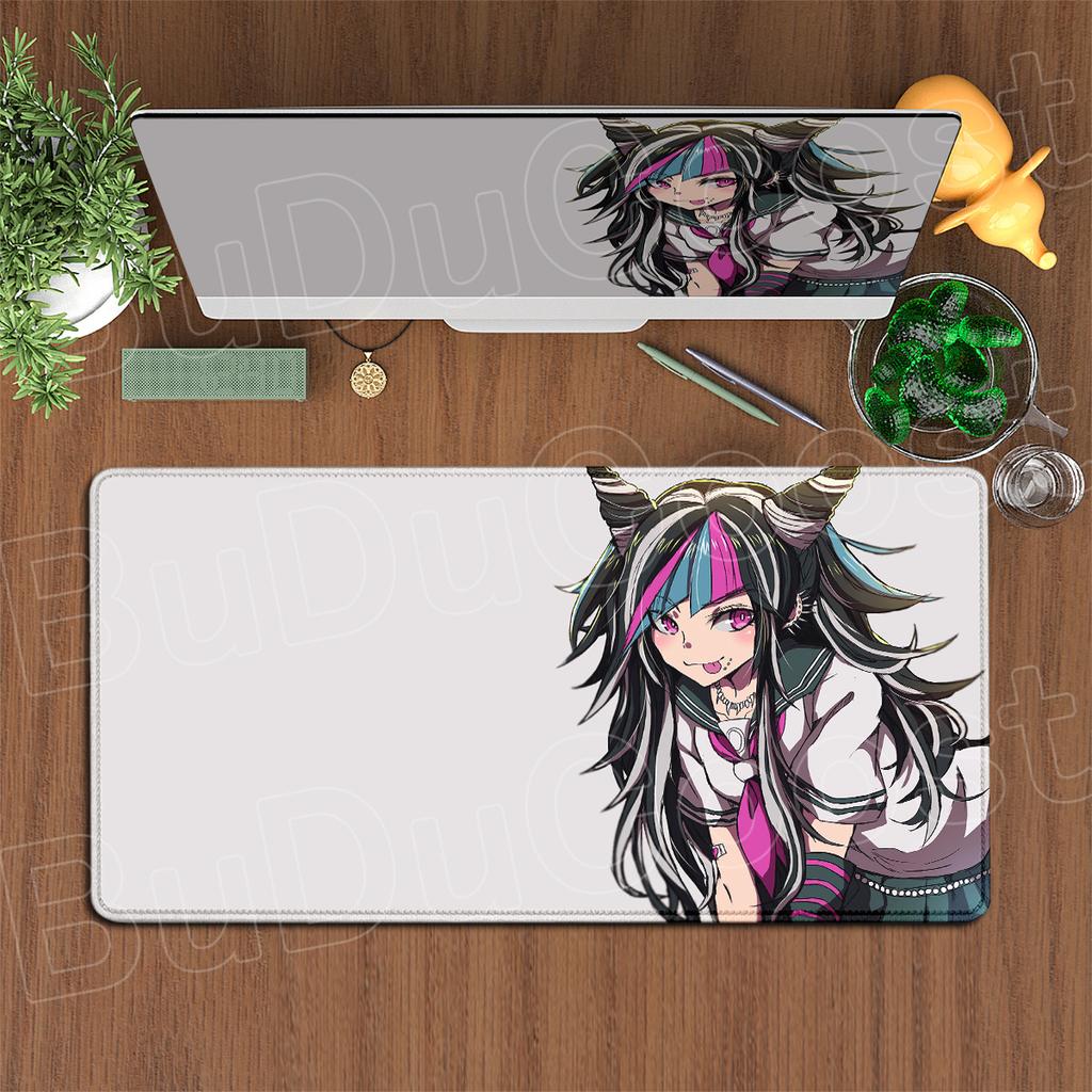 900x400mm Computer Keyboard Desk Mats Hot Anime Danganronpa Speed Mouse Pad Non-slip Gaming Laptop Carpet PC Rubber Accessories