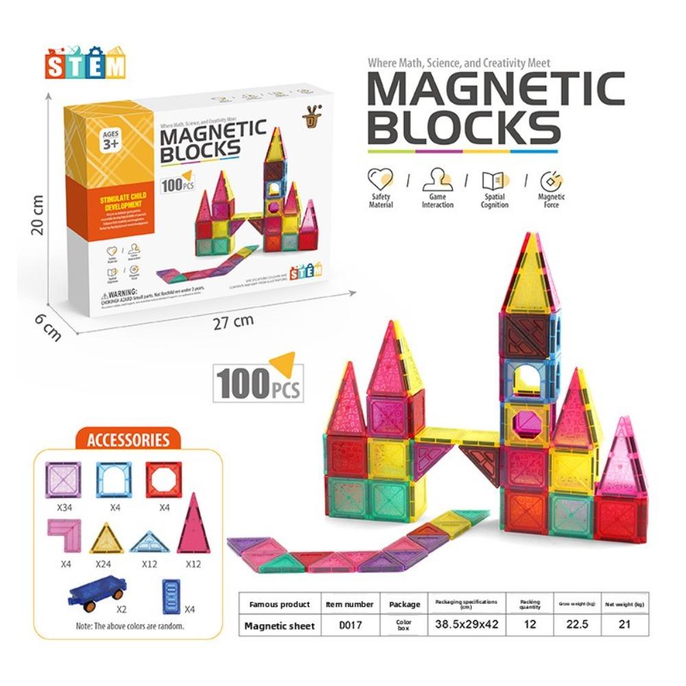 Track Magnetic Sheet Magnetic Sheet Building Block Educational Toy Rail Car Magnetic Sheet Magnet Construction Toy