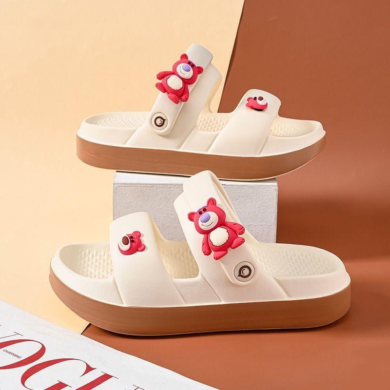 Breathable And Lightweight Pink Girls Sandals Soft Bottom Summer Beach Footwear