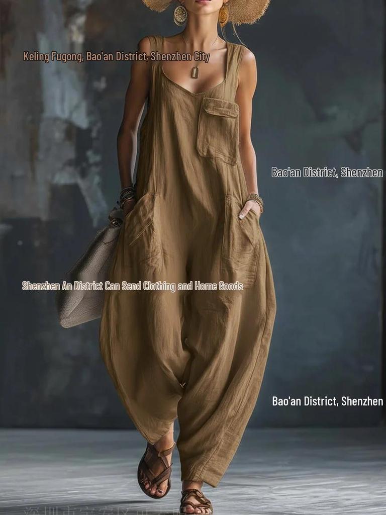 2026 Sommer Locker Lässig Träger Jumpsuit: Bequem und stilvoll für europäische und amerikanische Trends
