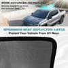BestEvMod Foldable Sunshade Roof Compatible With Chevy Silverado EV RST/GMC Sierra EV Denali 2025 2024 Heat Ulation Reflective Glass Roof Sun Shade