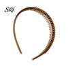 Non-slip Hair Band 1/4Pcs Women Hoop Non-Slip Teeth Plastic Headband Secure Makeup Fit Lightweight Washing Face Accessories Comb Tie
