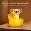 Cute Silicone Koala Tap Light USB Rechargeable Timed Night Light Soft Light Eye Protection LED Light Seven-color Gradient