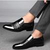 Fashion Business Shoes for Men New Pu Leather Oxford Loafers Comfortable Working Shoes Fashion Zip Leather Footwear Classic Dress Shoes