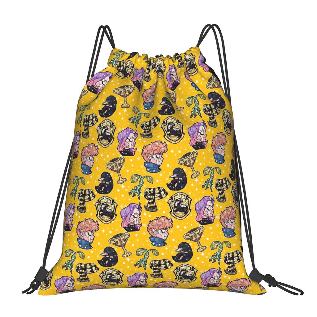 Custom H-Harryes Drawstring Bags Men Women Portable Sports Gym Sackpack Witchcraft Shopping Storage Backpacks
