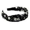 Bentiță Halloween Pânză de păianjen Pălărie de vrăjitoare Liliac Fantomă Model Lună Nodată Înfrumusețată Cerc de păr Lat Accesorii de păr