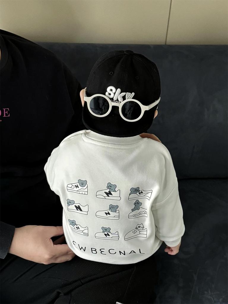 Infant & Toddler Bear Pocket Onesie Romper, Combed Cotton, Soft, Trendy Sweatshirt Style, 0-2 Years