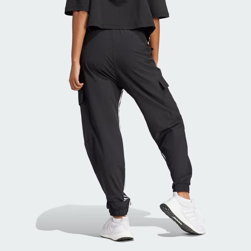 Adidas Dance All-Gender Versatile Woven Cargo Tracksuit Bottoms With Three Stripes And Colorblock Design Women Bottoms Black IN1826