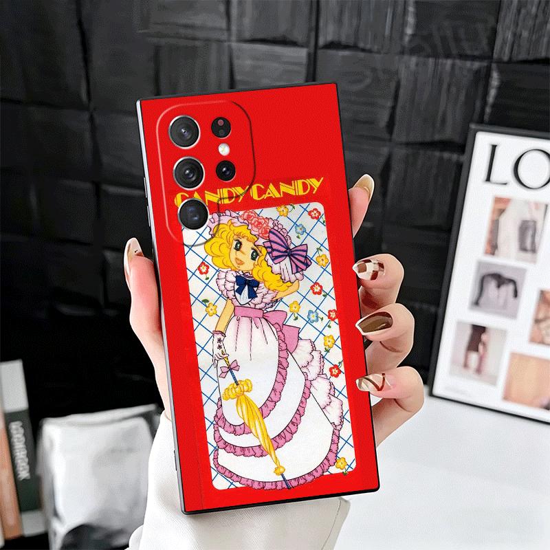 

Candy 90s Cartoon Soft Phone Case for Samsung Galaxy S26 S25 Edge S24 Ultra S23 Plus S22 S21 FE S20 Black Cover Back Shell Samsung S24 Ultra