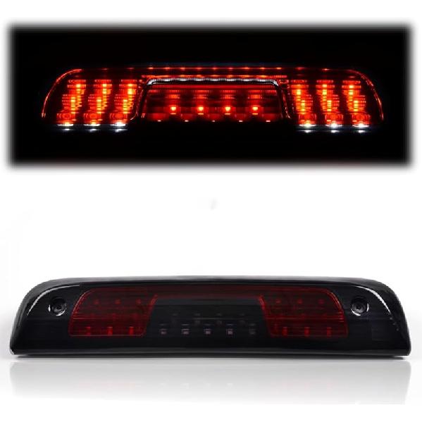 G-PLUS LED Third Brake Light Compatible With 1999-2006 Chevy Silverado/GMC Sierra 1500 2500 3500,3RD Cargo LED Tail Stop Lamps Clear Lens Chrome