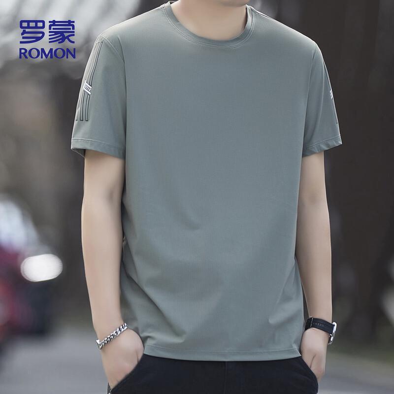ROMON Men's Ice Silk Short Sleeve T-Shirt