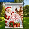 Christmas Cheer Celebration Garden Flag - Polyester, Outdoor Yard Decor, 29.97x44.96cm