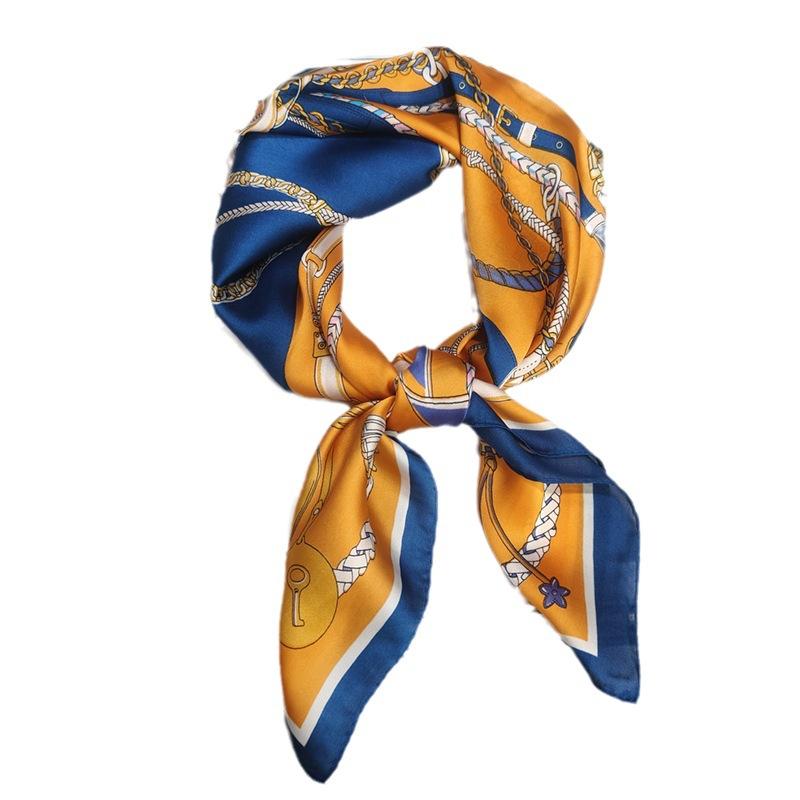 Strictly Selected 70 Silk Scarves, Simulated Silk Small Square Scarves For Women, Retro High-End Thin Versatile Professional Scarves