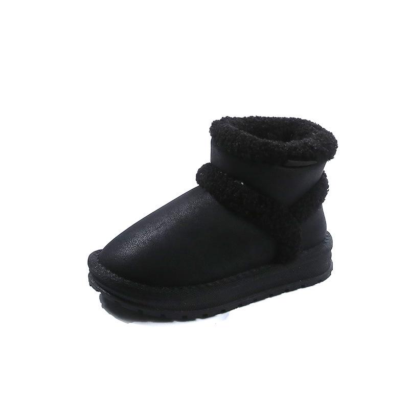 2024 Winter-Schneestiefel für Kinder – Warmer Samt, Kurzer Stil für Jungen & Mädchen, Kleinkind Outdoor Baumwollschuhe