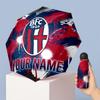 Bologna FC Manual Five Fold 8 Rib Umbrella Support Custom Text, Lightweight Travel Umbrella