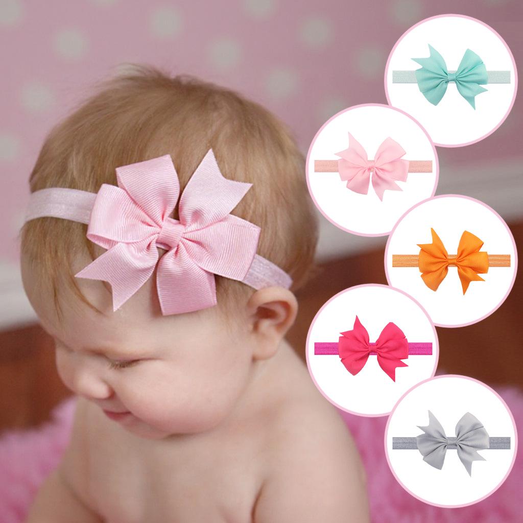 

Satin Ribbon Bow Headband for Kids - 21 Color Options