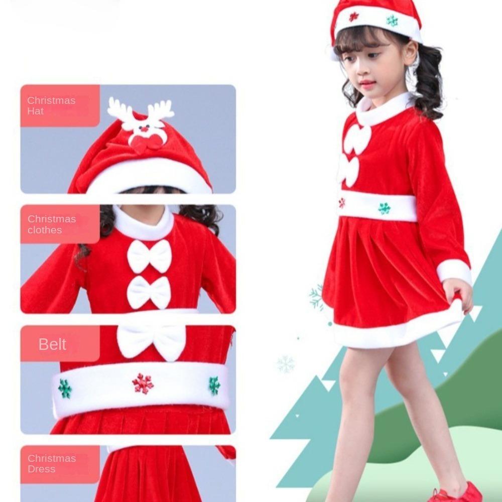 

Новорічний Косплей Костюм Набір Санта Клаус Одяг для Виступу Новий Костюм Новорічний Подарунок 90cm