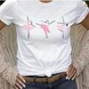 Ballerina Silhouette Ballett T-Shirt Geschenk Niedliche Oberteile Tänzer Liebhaber Geschenk Mode Ästhetik Sommer Herren Damen Baumwolle Harajuku Niedliche Oberteile