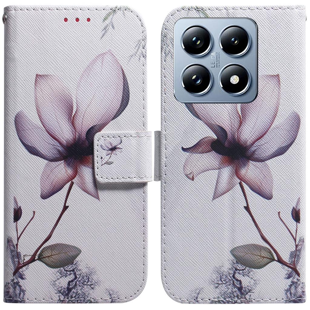 For Xiaomi 14T Pro Wallet Case Pattern Print Leather Phone Cover