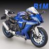1:12 R1 RRS1000 Legering Motorfiets Model Diecast Auto Voorwiel Stuurbaar Achterwiel Ophanging Rubberen Banden Auto's Verjaardagscadeau