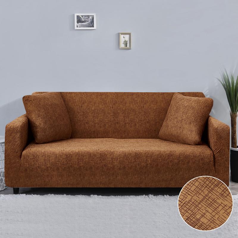 Texture Pattern Sofa Covers For Living Room All-Inclusive Elastic Chair Couch Corner Sectional Sofa Cover Furniture Slipcover