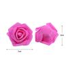 100-Piece Assorted PE Foam Roses for DIY Wreaths & Headpieces