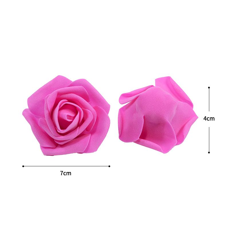 100-Piece Assorted PE Foam Roses for DIY Wreaths & Headpieces