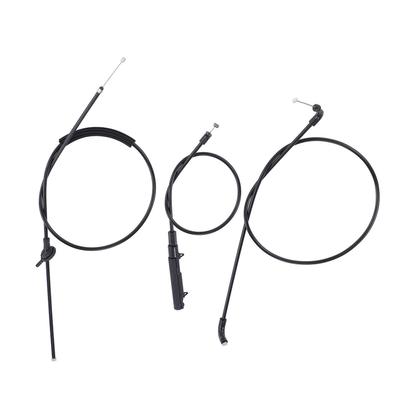 3PCSSet Car Engine Hood Release Cable 52138240609 Replacement for E65 745I 2002?2005