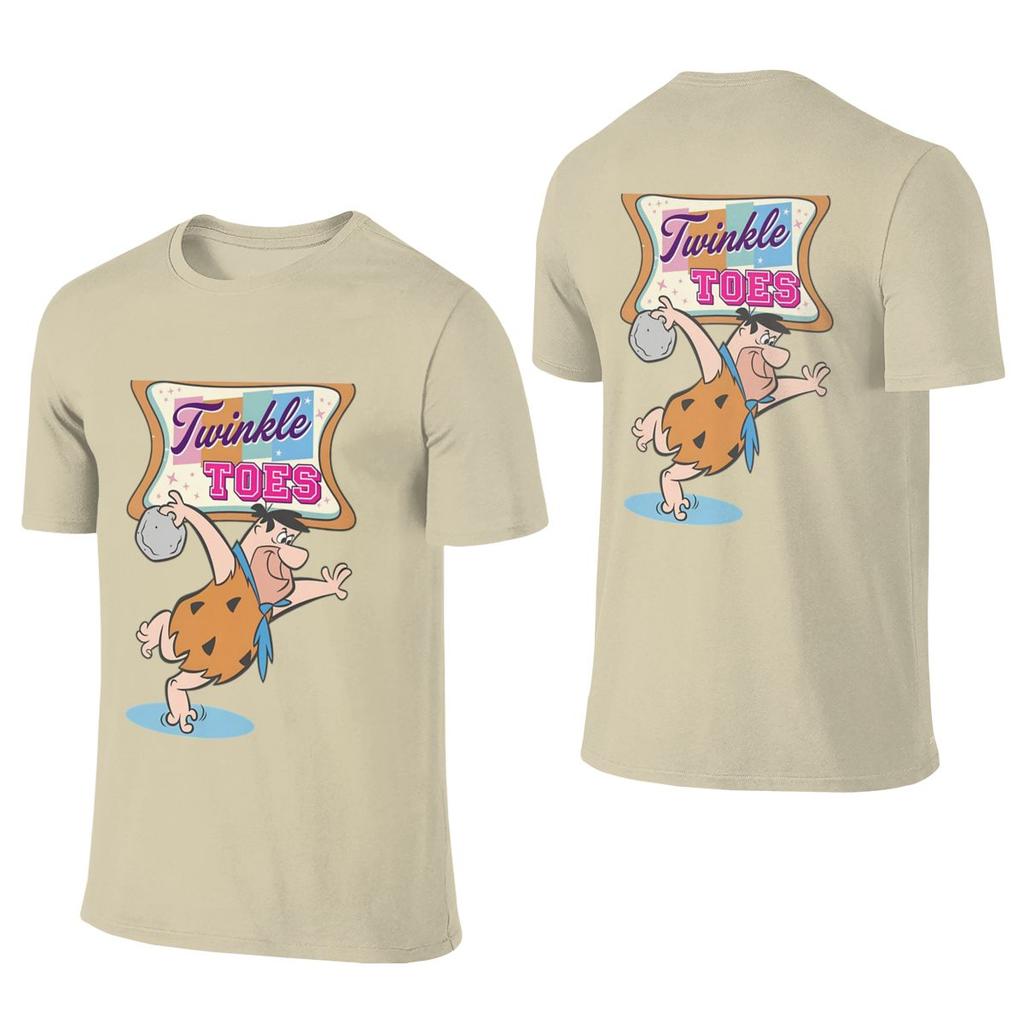Retro Bowling Star Twinkle Toes Full Of Cotton Feeling Reversible Tshirt Korean Style Salt Style Quickdrying Unisexs Tshirts