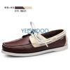 Fashion Male Classic Boat Shoes Leather Hot Sale New Men's Outdoor Walking Shoes Men Wedding Dress Shoes Lace-Up Fashion Men Loafers