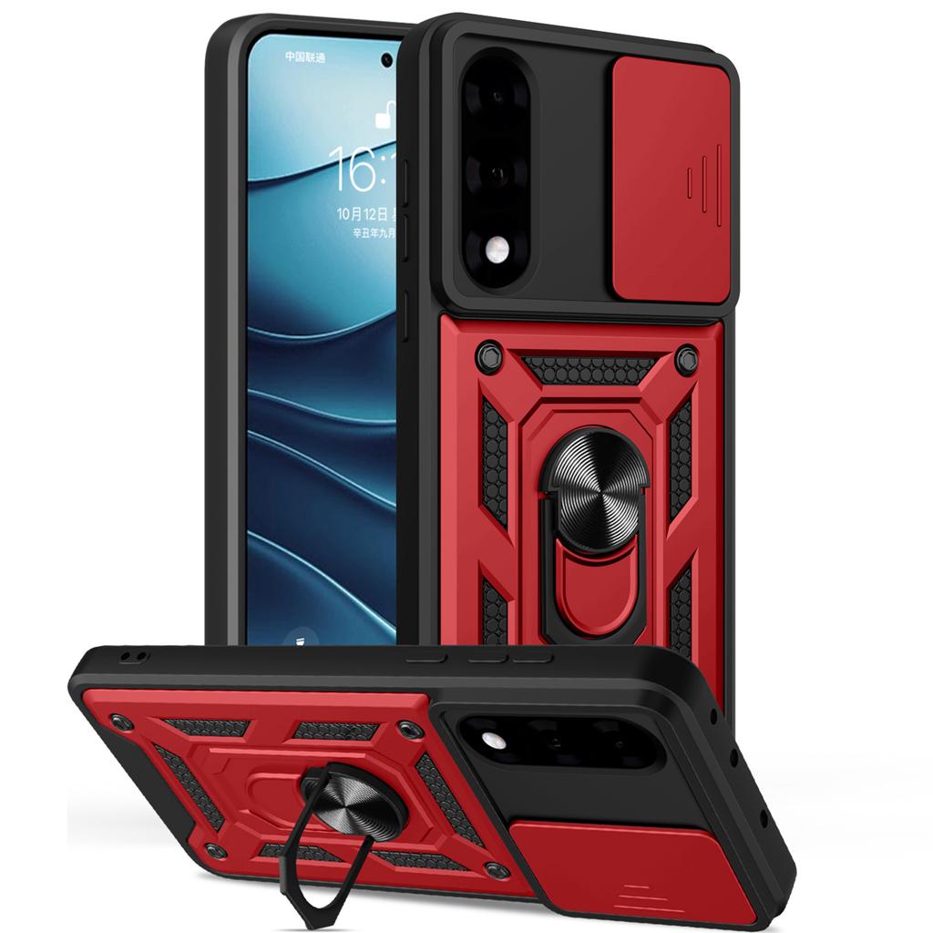 AMORUS For OnePlus Nord 5 5G/Ace 5 Ultra 5 5G Deksel Støtte PC+TPU Telefondeksel med Kameralinse Skyver