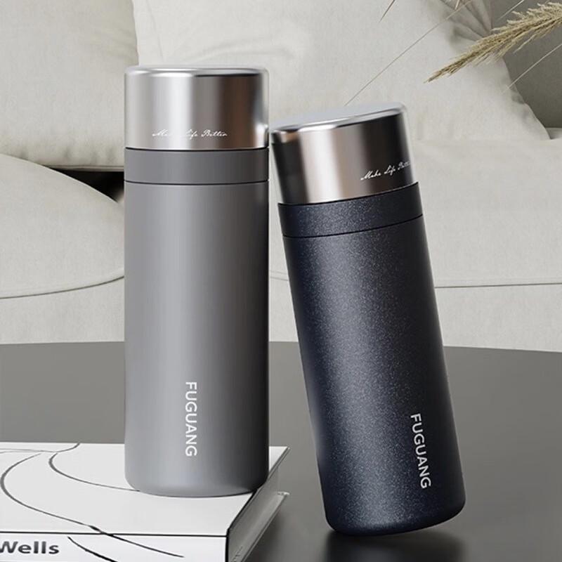FUGUANG Stainless Steel Insulated Tea Infuser Mug 500ml