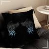Black White Angel Wings Pillow Gifts Home Office Furnishings Bedroom Sofa Car Cushion Cover Case 45x45cm