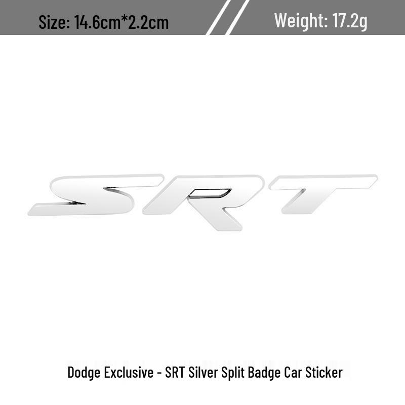 Dodge CHALLENGER Journey SRT Grille and Rear Emblem Metal Decorative Sticker