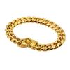 Metall-Hundehalsband Edelstahl Haustier-Choker Gold Cuban Link Kette 14mm Breit Leine für Kleine Mittlere Große Hunde Haustier Zubehör