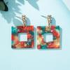 Geometric Women's Trendy Acetate Dangle Earrings