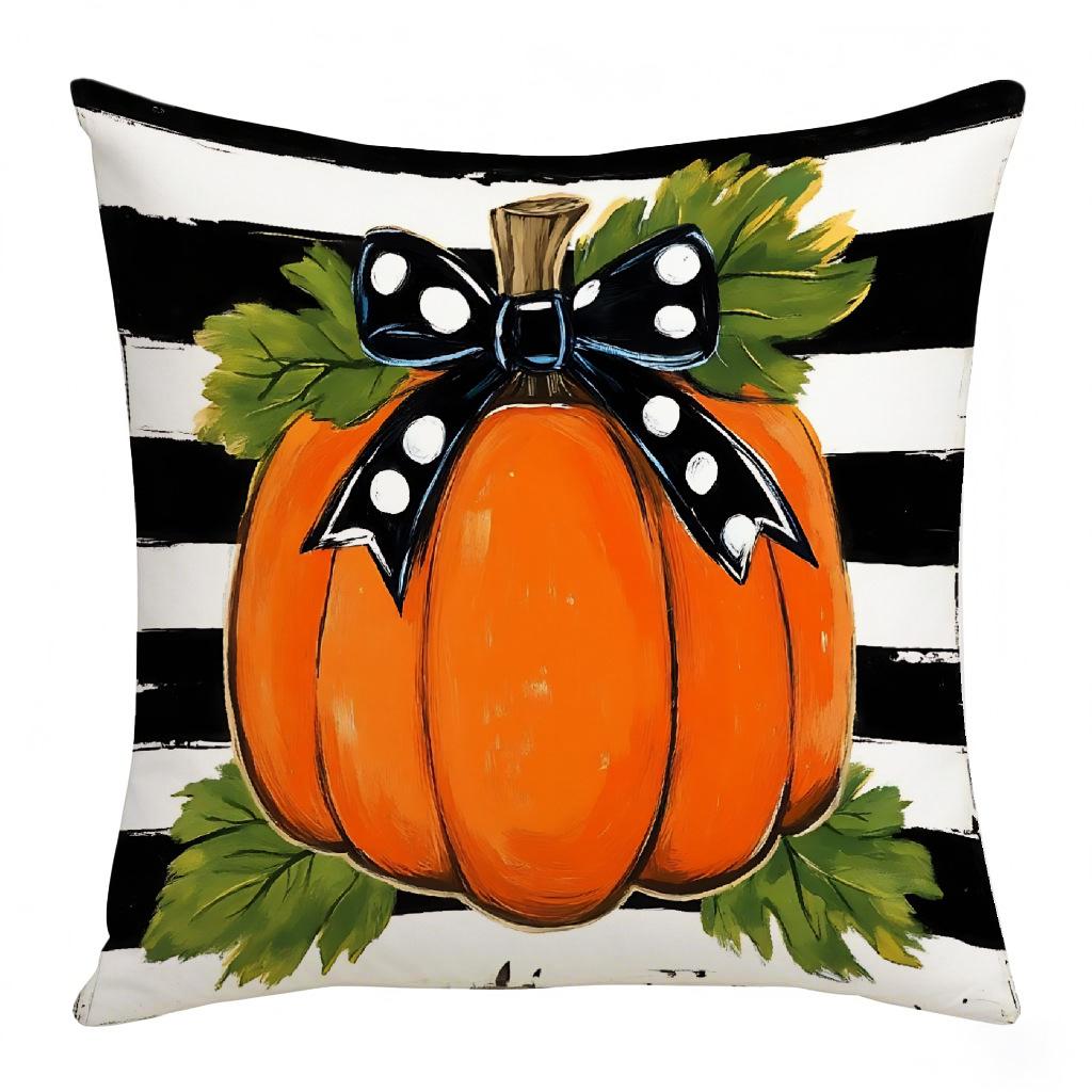 Thanksgiving Holiday Pumpkin Series Pillow Digital Printing Festive Atmosphere Decoration Living Room Home Pillow Cushion Cover