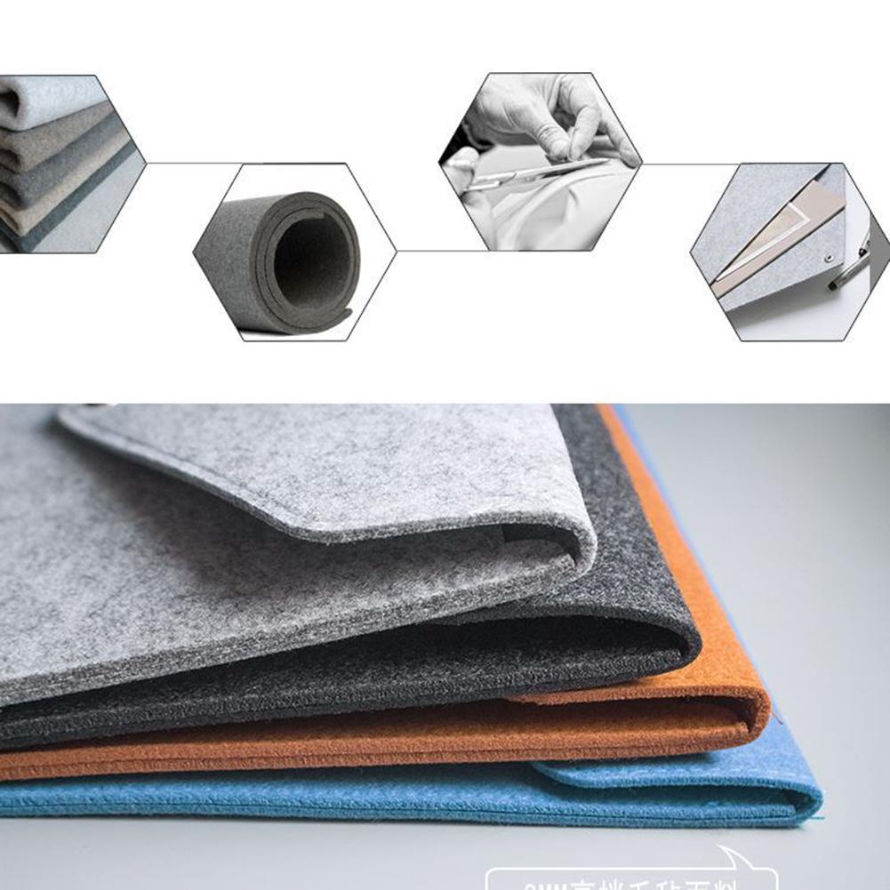 Felt Tablet Sleeve Bag Large Capacity Layered Storage Soft Inner Graphic Drawing Tablet Carrying Case for Travelling