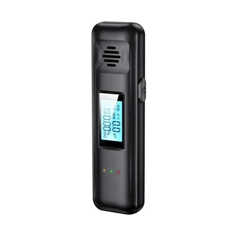 Automatic Alcohol Tester Electronic Breathalyzer with LED Display Portable Rechargeable Drunk Driving Test Alcohol Detector Tool