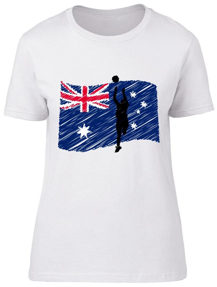 Australia Netball Ladies Womens Fitted T-Shirt XXL