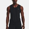 Under Armour Solid Crew Neck Sleeveless Sports Vest Men Tops Black 1376519-001