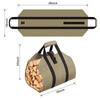 Roomier Design Firewood Storage Bag Water-Proof Scratch-resistant Wood Log Carrier Outdoor Camping Firewood Holder Wood Carry Bag  Practical Use