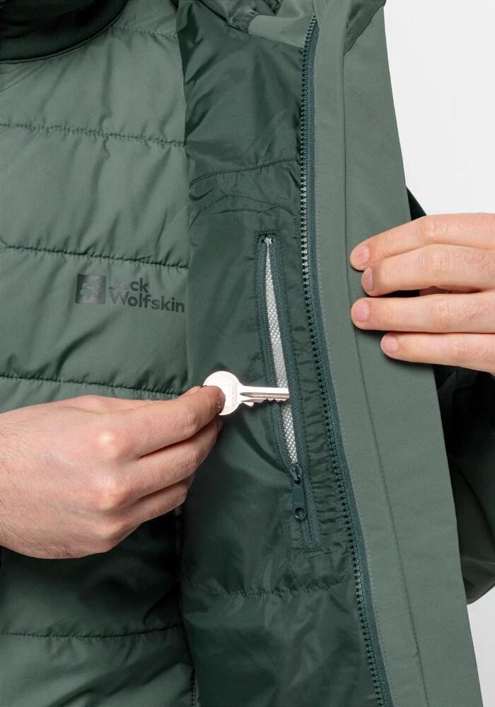 Куртка Jack Wolfskin Glaabach 3in1 Jkt M Jacket Men black olive