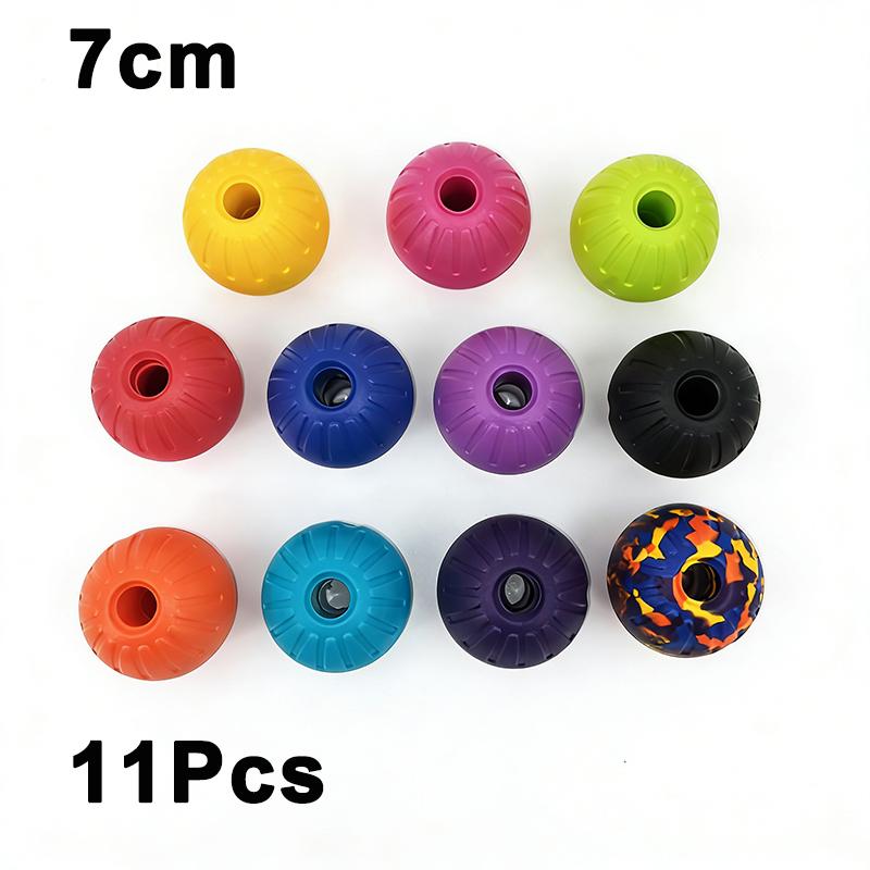 

11pcs EVA Colorful Hollow Training Ball Dog Play Puppy Toy Indestructible Pet Supplie Tooth Chew Safe Large Dog Tough Water Toys