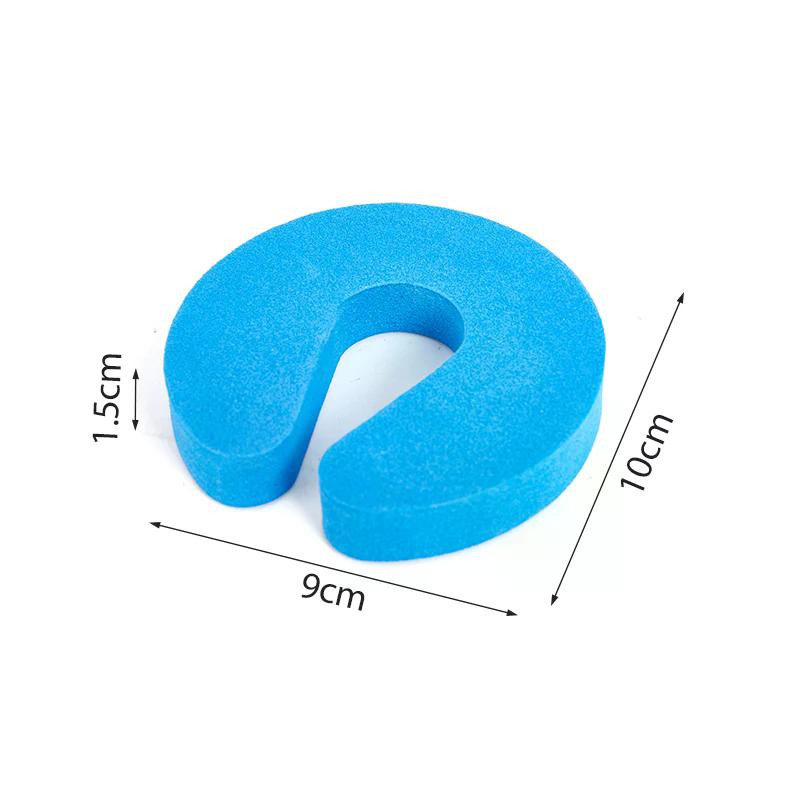 5Pcs Safety Finger Safe Soft Foam Door Stopper Locks For Children Protection EVA C Shape Security Cabinet Locks Door Clip